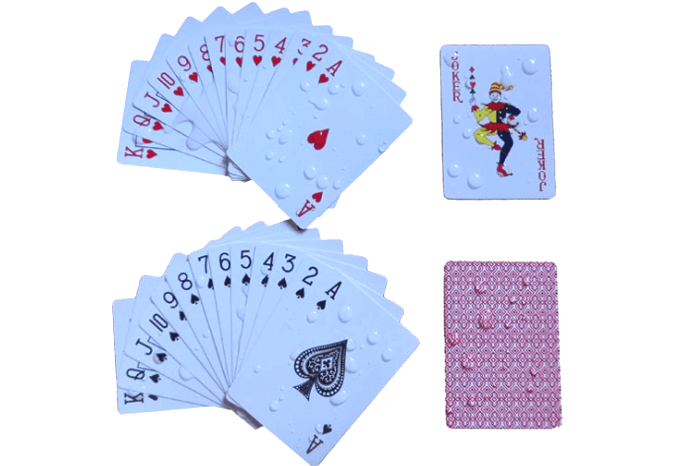 White Plastic PVC Playing Card poker card game