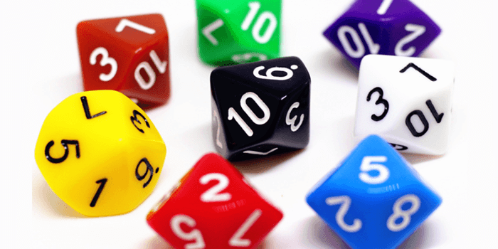 Custom DnD Playing Dice Common Game Materials Plastic