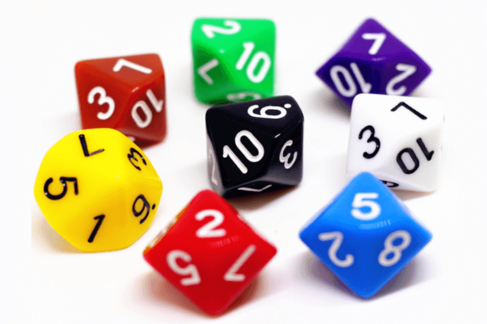 Custom DnD Playing Dice Common Game Materials Plastic