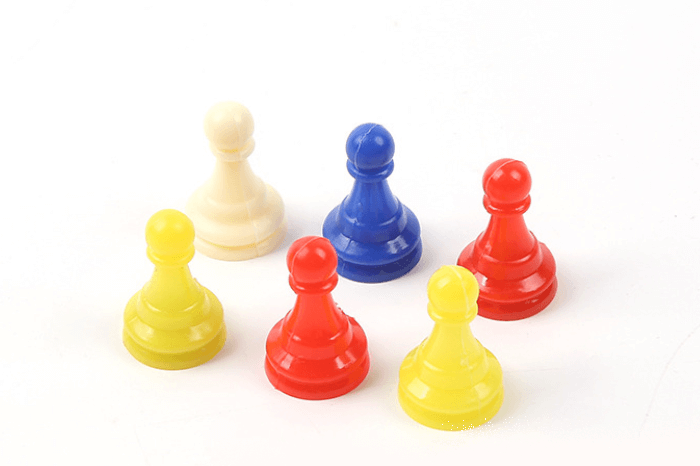 Multicolor Plastic Board Game Pawns Board Game Piece