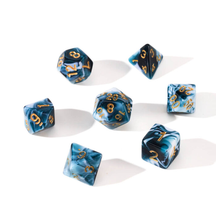 polyhedral custom dice set 7pcs