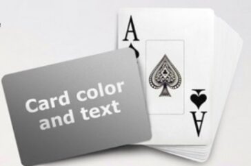 Custom Playing Jumbo Index Cards